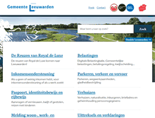 Tablet Screenshot of leeuwarden.nl